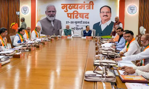 BJP’s top brass reviews LS results at two-day conclave BJP’s top brass reviews LS results at two-day conclave