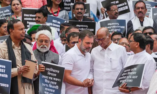 I.N.D.I.A. Bloc Protests 18% GST on Health Insurance