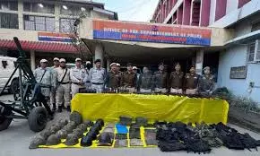 Radical Meitei group Arambai Tenggol surrenders arms to  Manipur Rifles camp