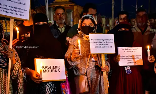 J&K Protests and Mourns Killing of Innocent Tourists by Terrorists