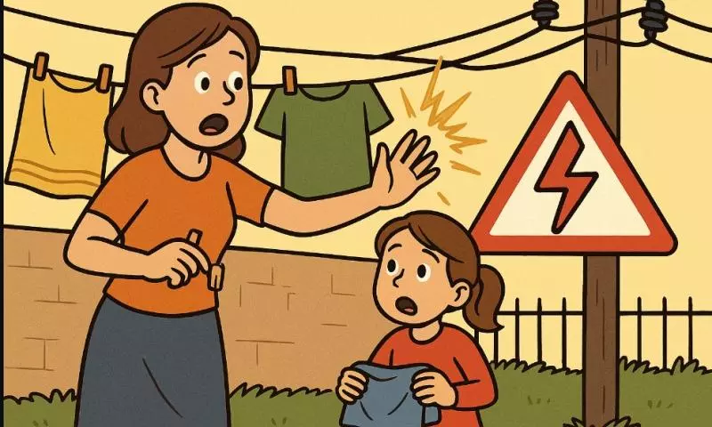 Mother-Son Duo Electrocuted While Drying Clothes In Keonjhar; Another Woman Critical