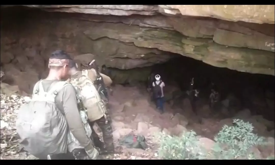 Multiple Cycle Of Operations On Cards For Complete Sanitization Of Karregutta: Cops Multiple Cycle Of Operations On Cards For Complete Sanitization Of Karregutta: Cops