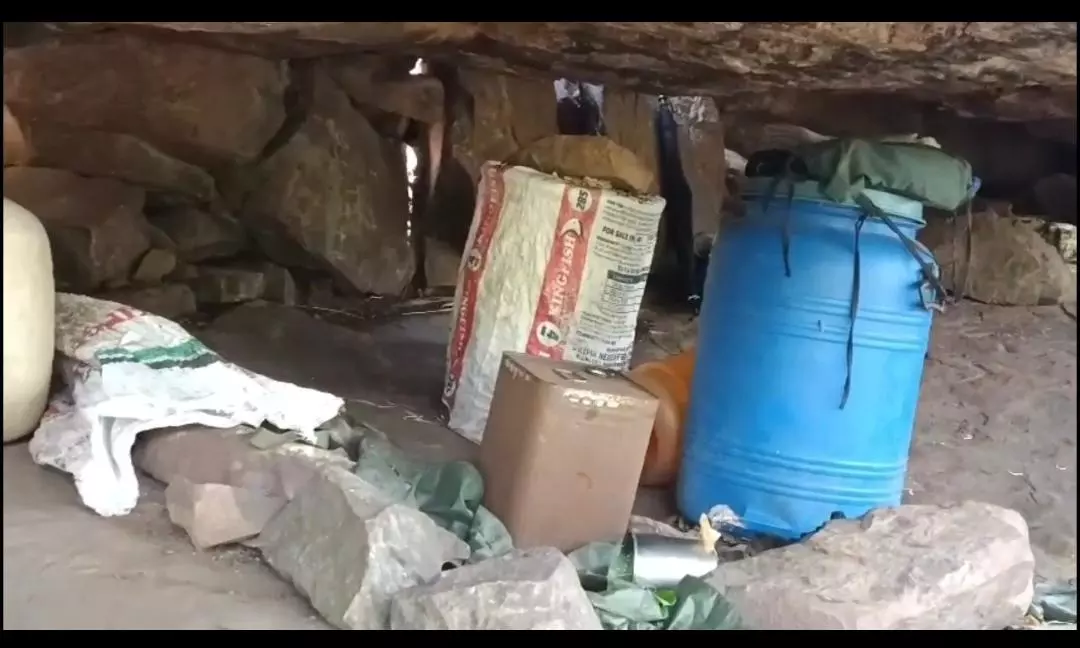 Multiple Cycle Of Operations On Cards For Complete Sanitization Of Karregutta: Cops Multiple Cycle Of Operations On Cards For Complete Sanitization Of Karregutta: Cops