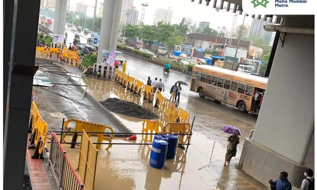 Mumbai Metro Station Flooded 17 Days After Inauguration