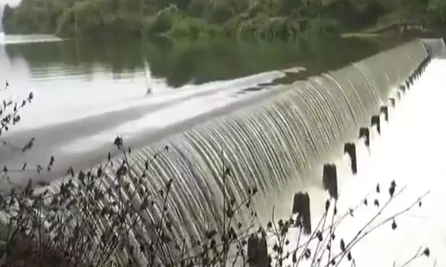 Tulsi Lake Overflows After Heavy Rain Tulsi Lake Overflows After Heavy Rain