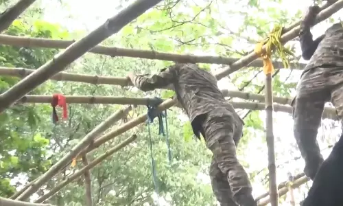 West Bengal: Army Troops Dismantle TMC Stage