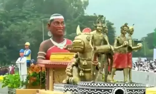 Chhattisgarh Tableau Showcases New Model of Development at Ekta Parade