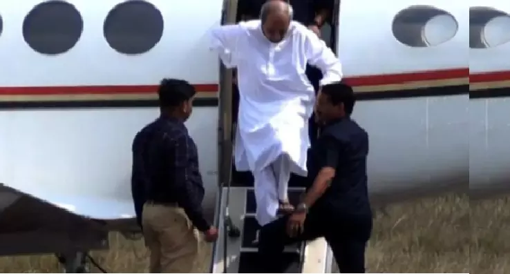 Naveen Patnaik’s Aircraft Checked by Flying Squad in Nuapada amid Bypoll Vigil