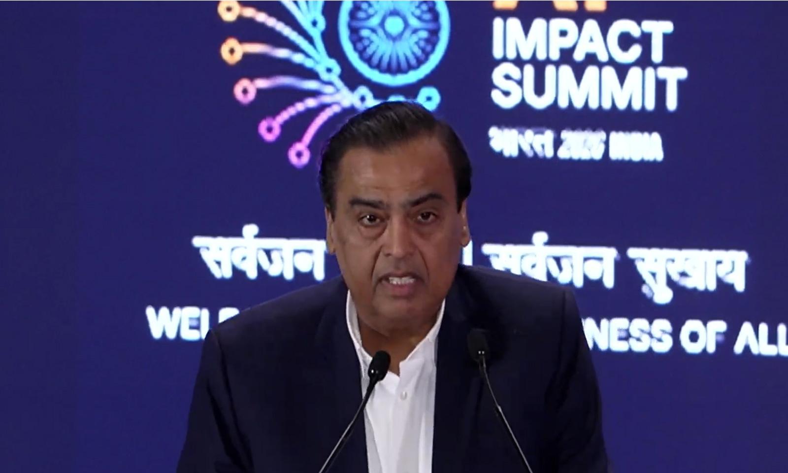 Reliance To Invest Rs 10 Lakh Crore in Building AI Infrastructure: Mukesh Ambani